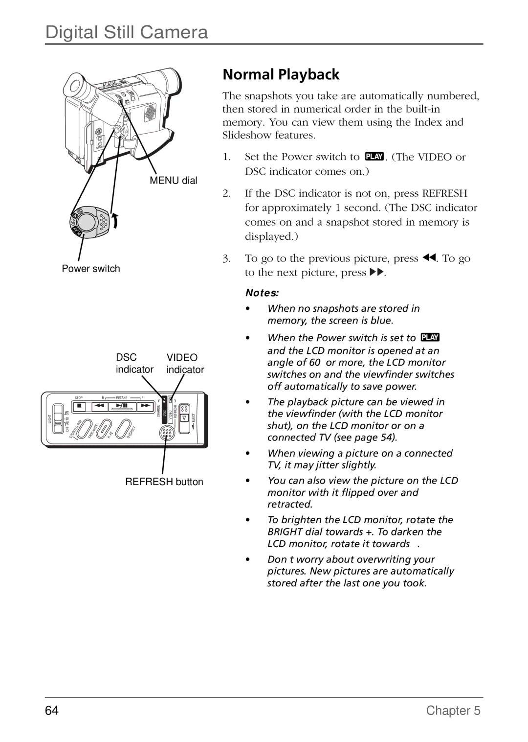 RCA CC6384/CC6394 manual Normal Playback 