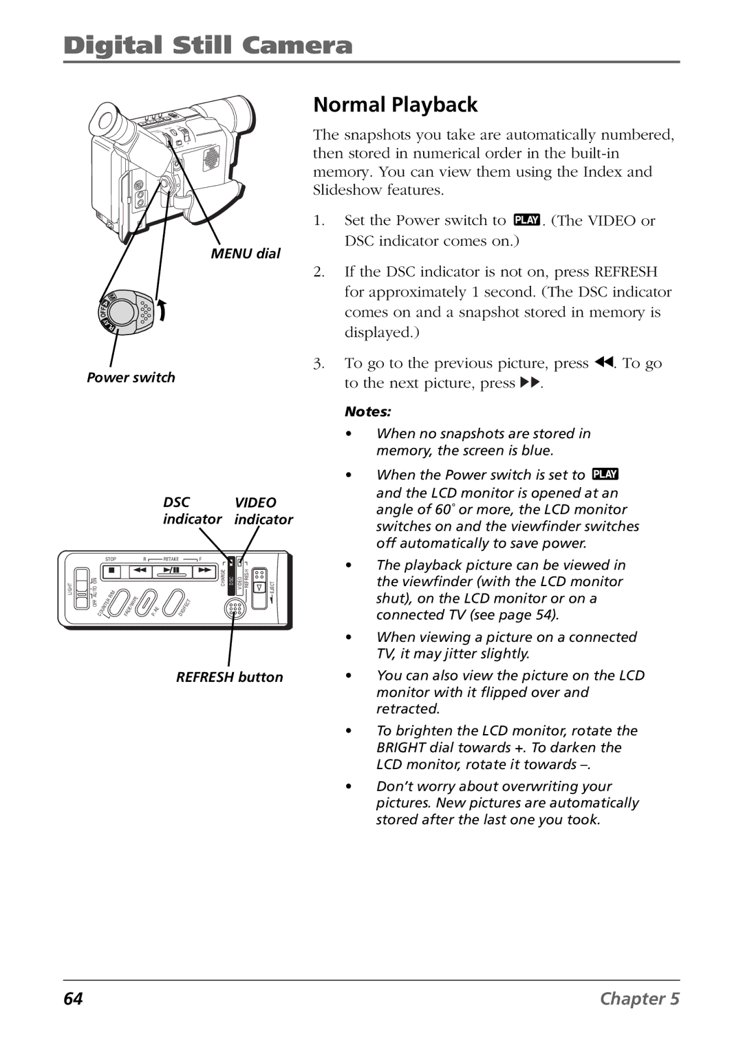 RCA CC6394 manual Normal Playback 