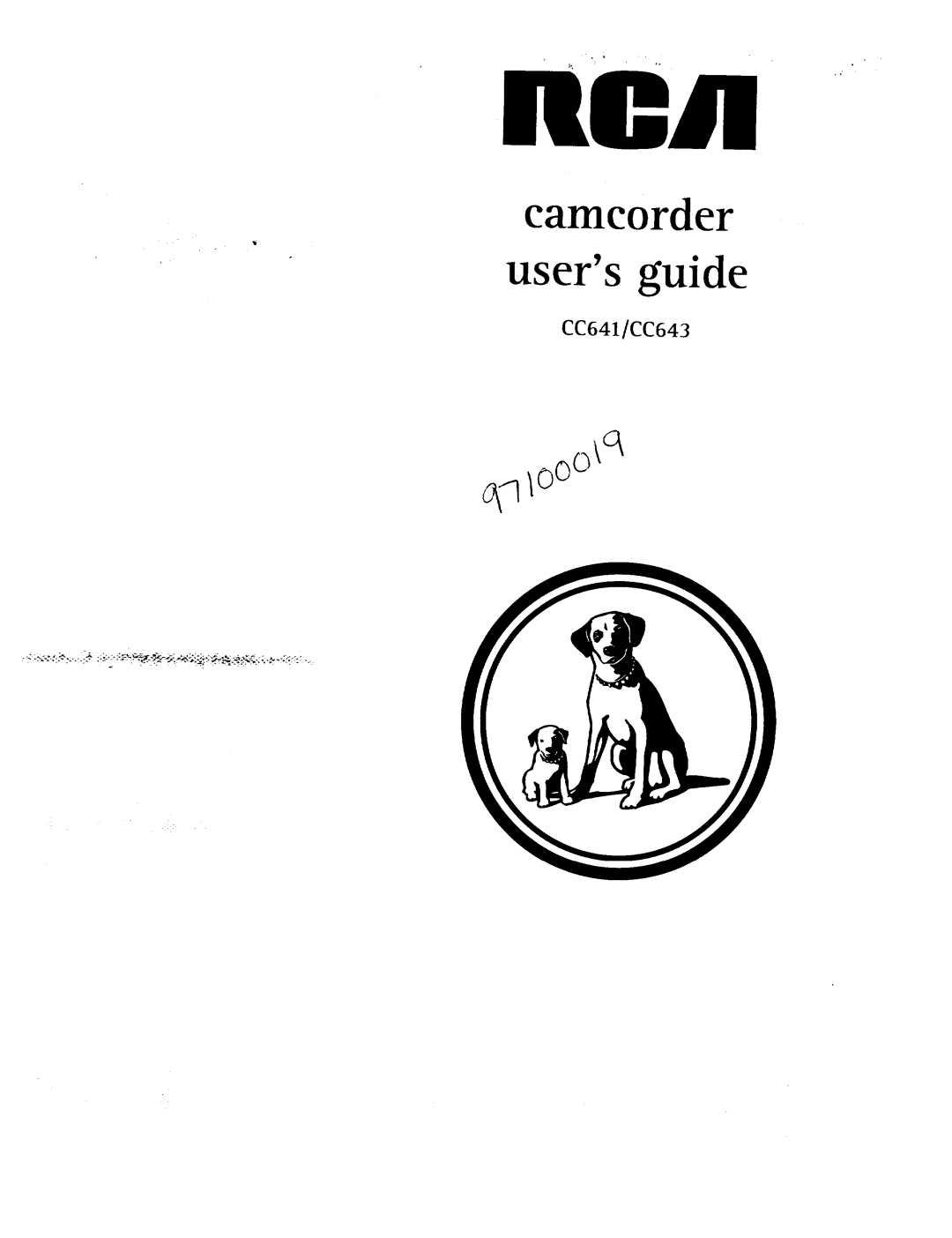 RCA CC643 manual Camcorder Users guide 