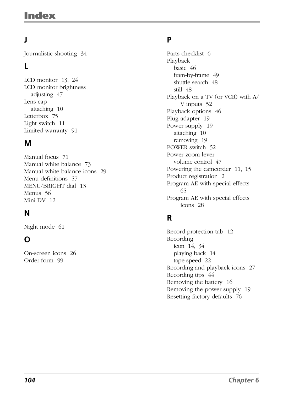 RCA CC9360 manual 104 