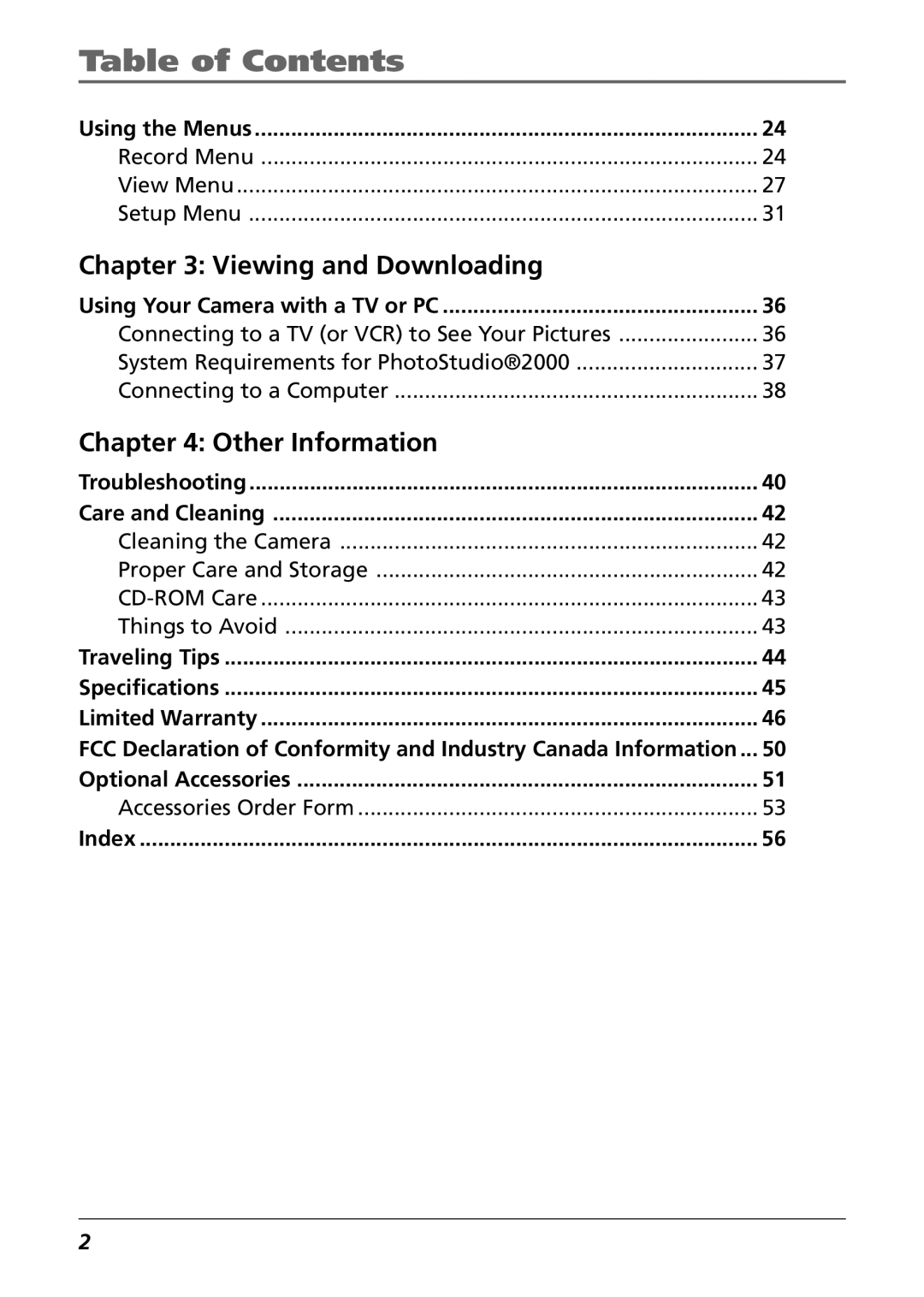 RCA CDS6300 manual Viewing and Downloading, Other Information 