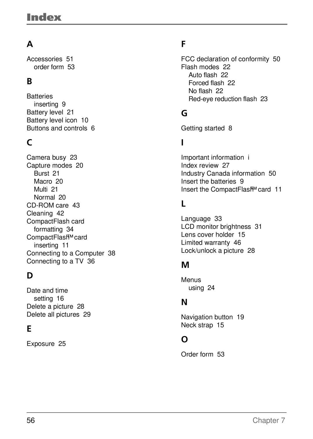 RCA CDS6300 manual Index 