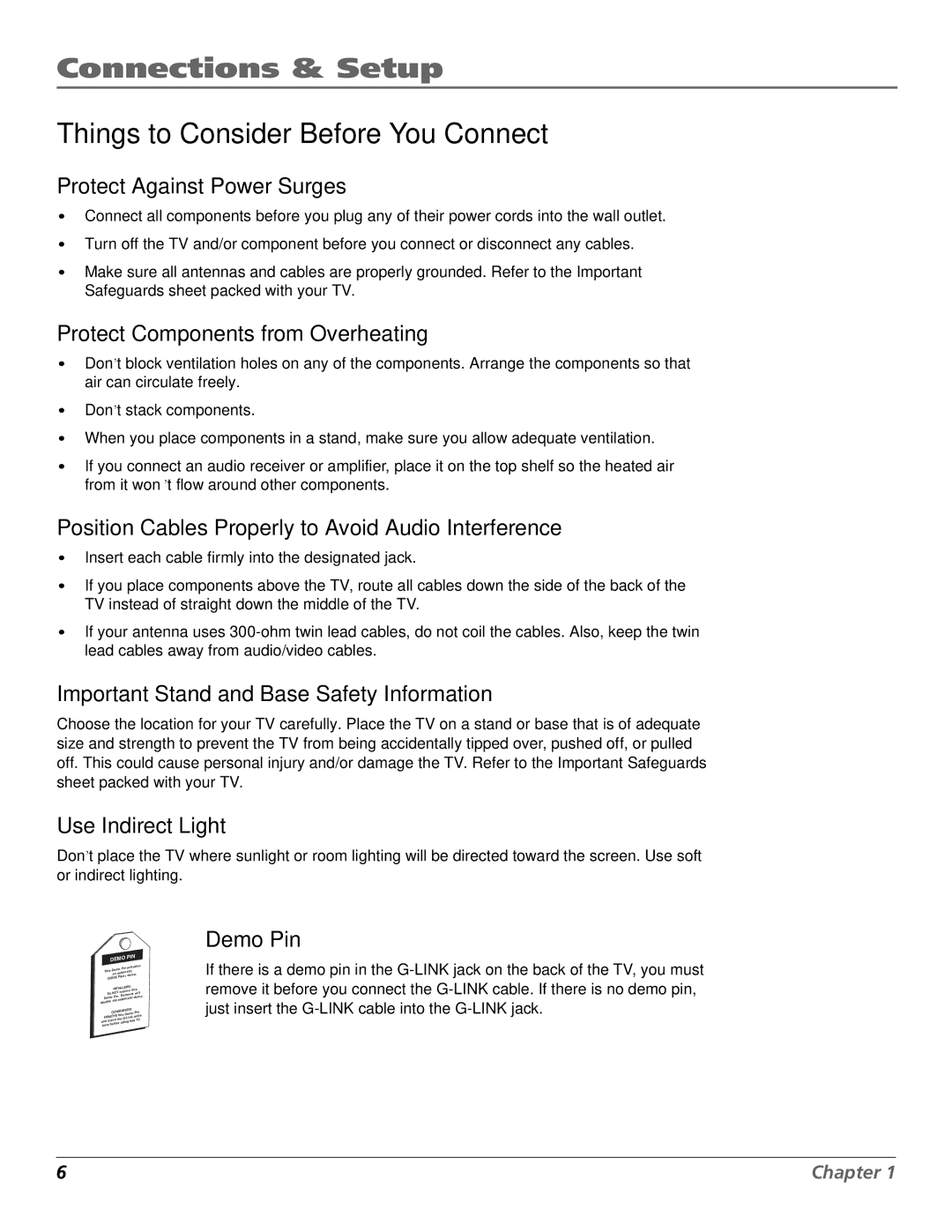 RCA D32TF20 manual Connections & Setup, Things to Consider Before You Connect 