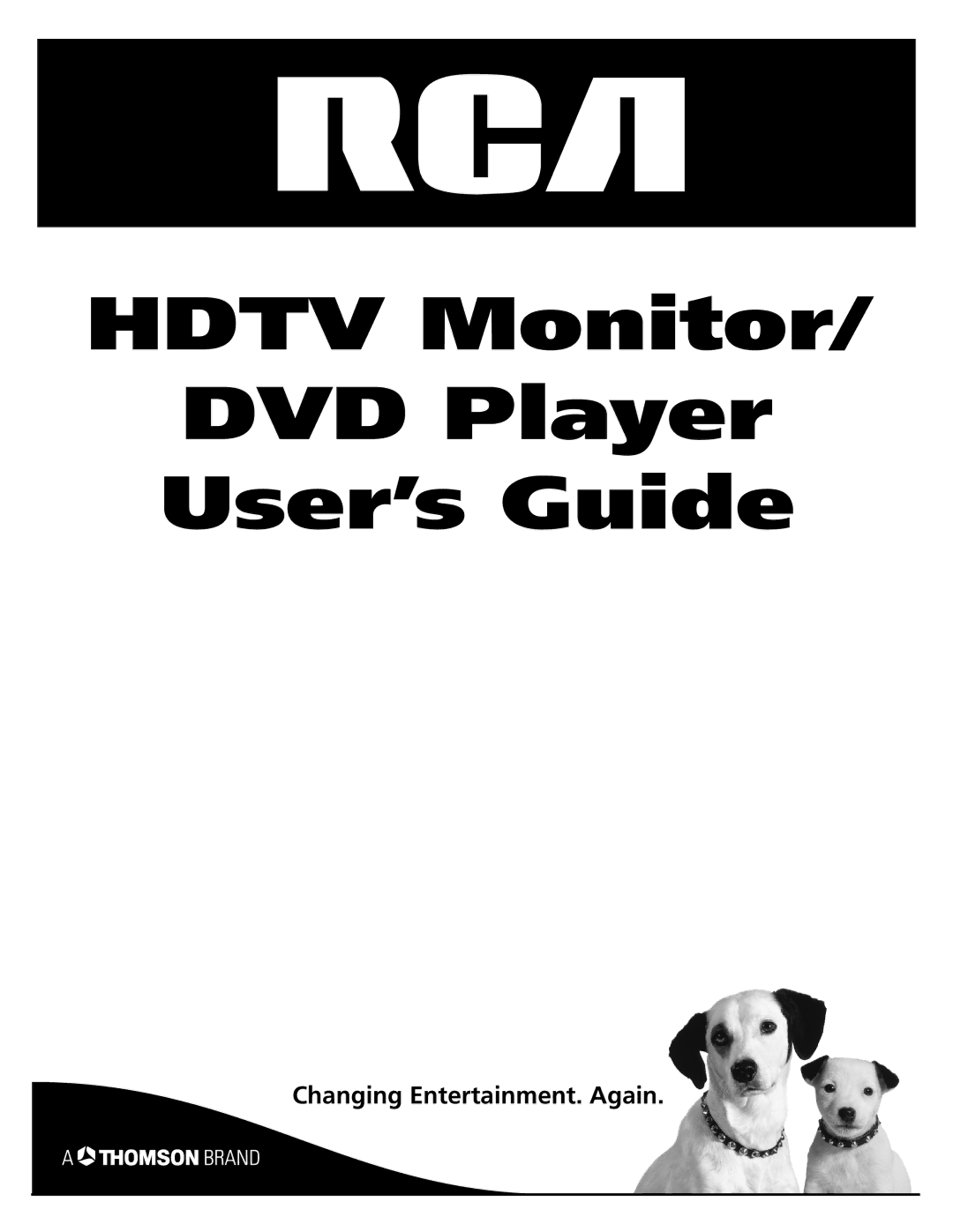 RCA D52W27D manual Hdtv Monitor DVD Player User’s Guide 