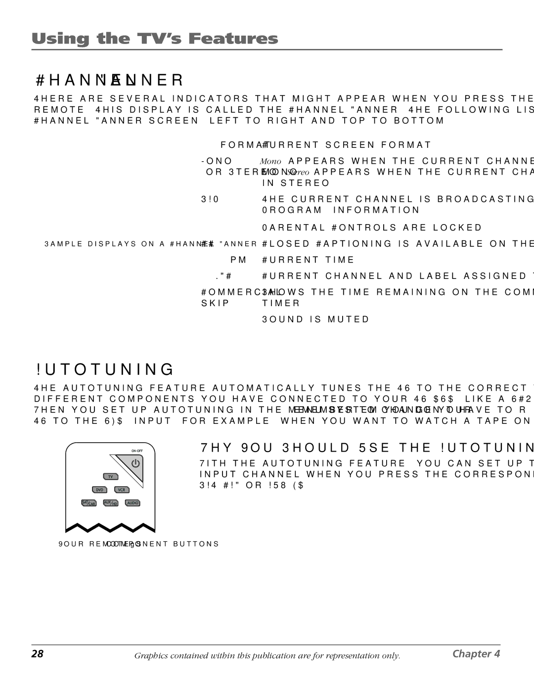 RCA D61W136DB manual Using the TV’s Features, Channel Banner, Why You Should Use the Autotuning Feature 