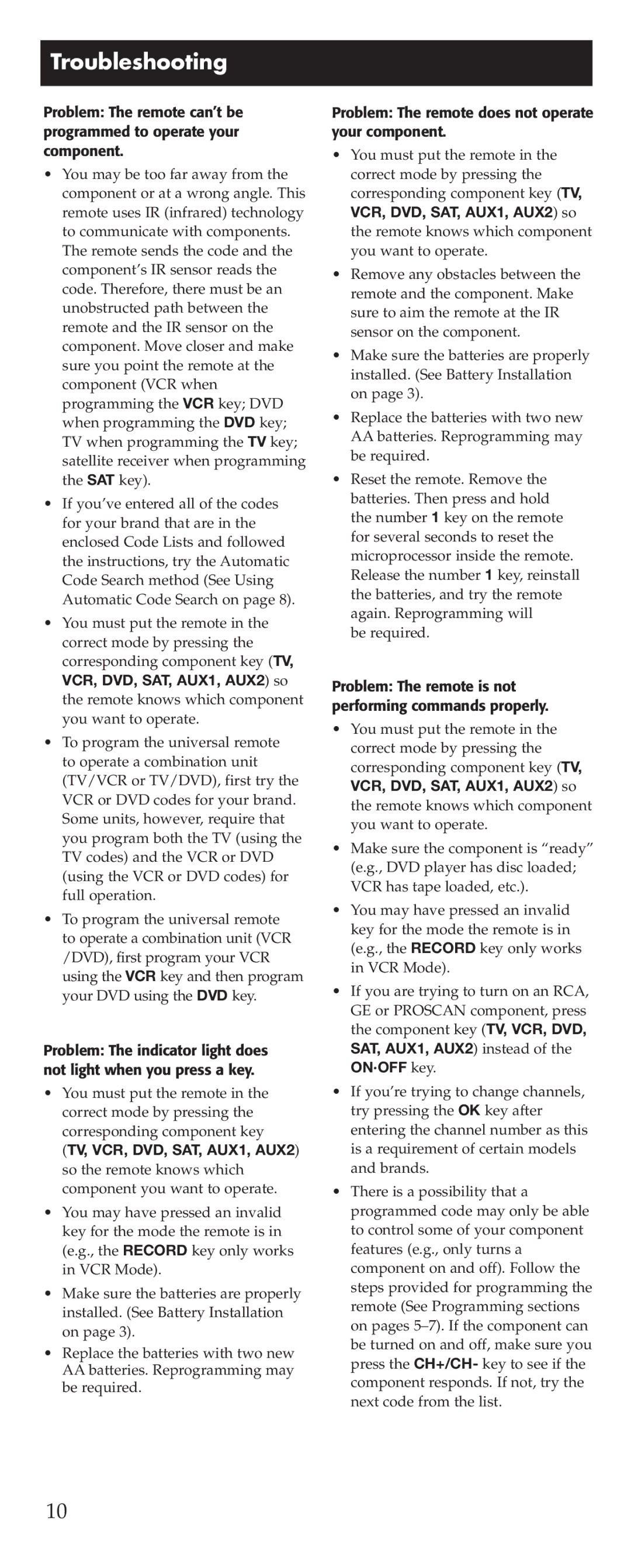 RCA D770 manual Troubleshooting 