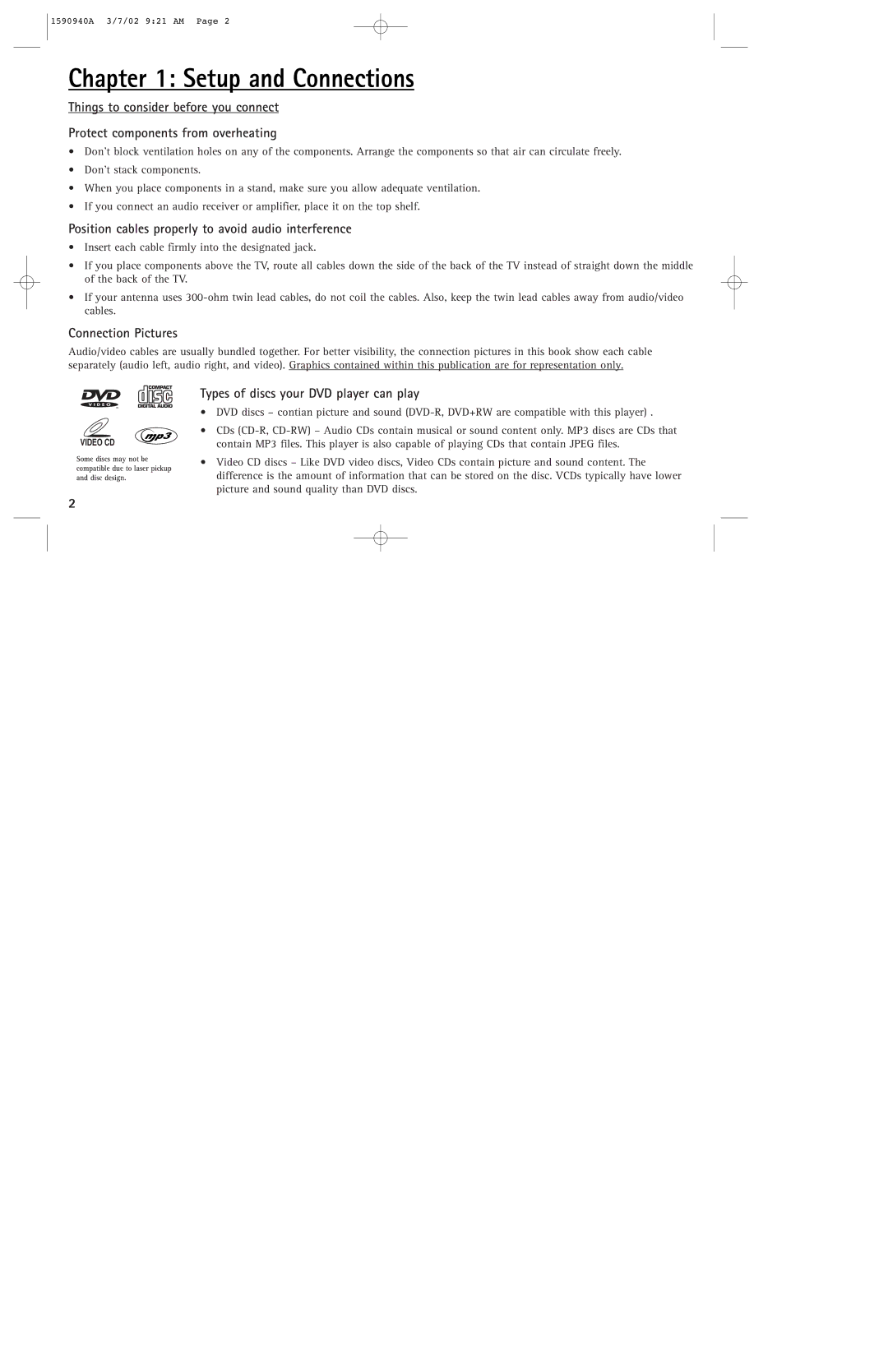 RCA DRC220N manual Position cables properly to avoid audio interference, Connection Pictures 