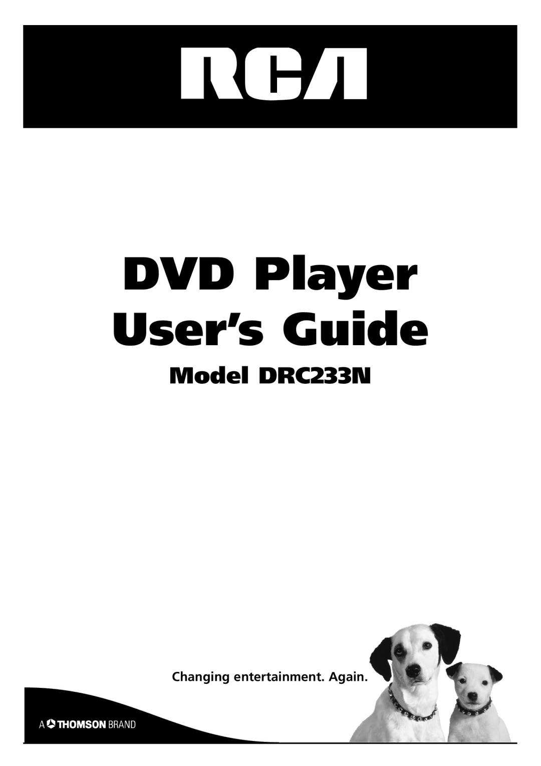 RCA DRC233N manual DVD Player User’s Guide 