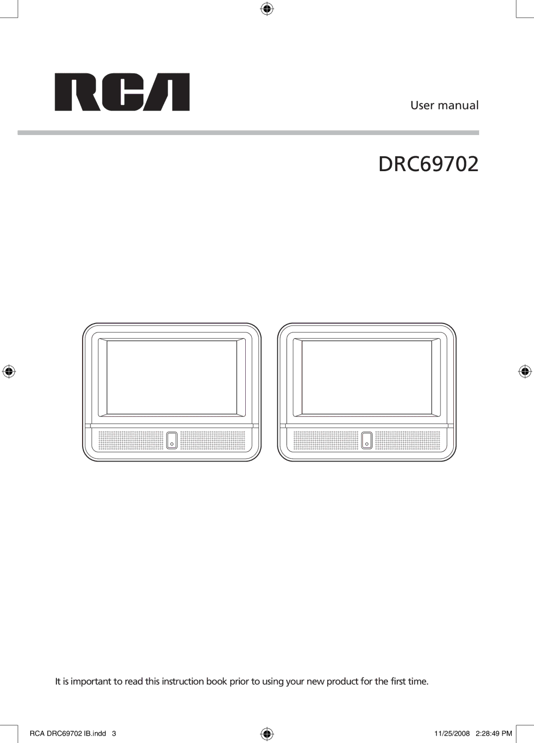 RCA DRC69702 user manual 