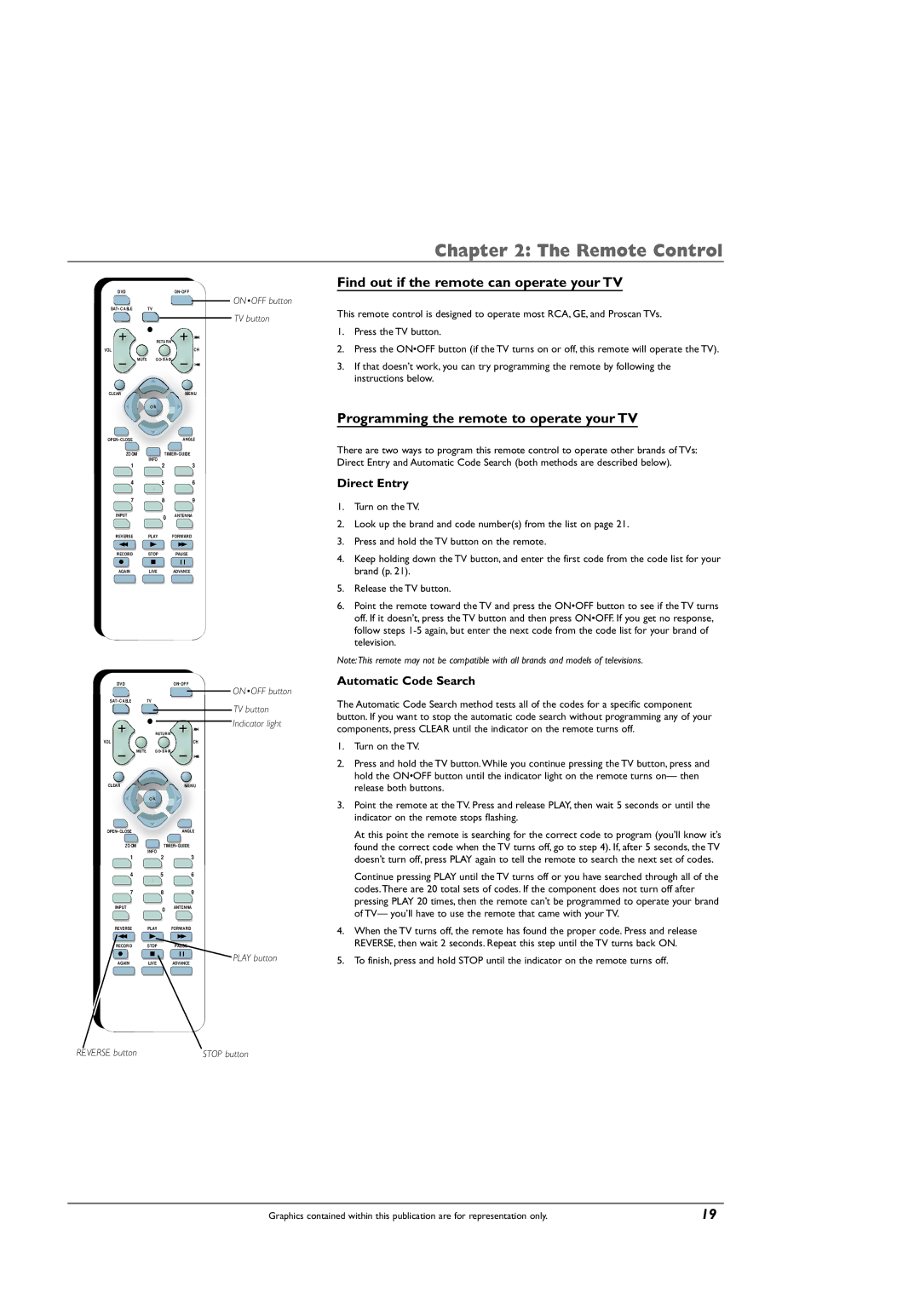 RCA DRC8005N manual Find out if the remote can operate your TV, Programming the remote to operate your TV, Direct Entry 