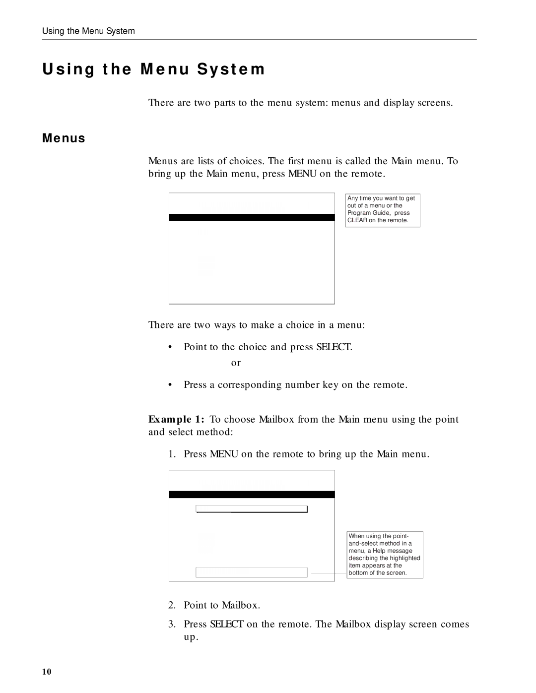 RCA DRD203 RW user manual Using the Menu System, Menus 