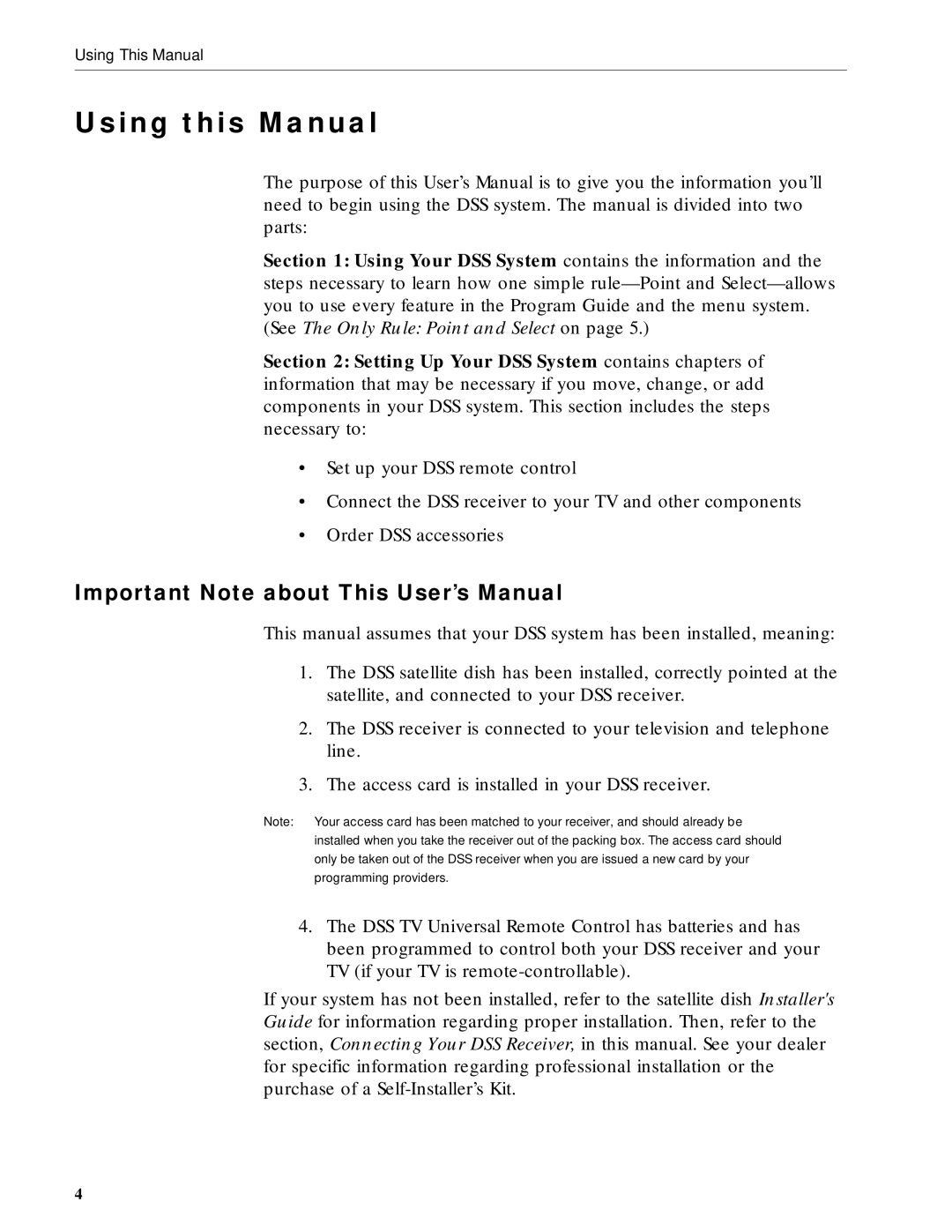 RCA DRD203 RW user manual Using this Manual, Important Note about This User’s Manual 