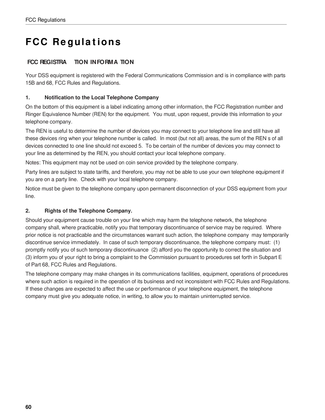 RCA DRD203 RW user manual FCC Regulations, FCC Registration Information 