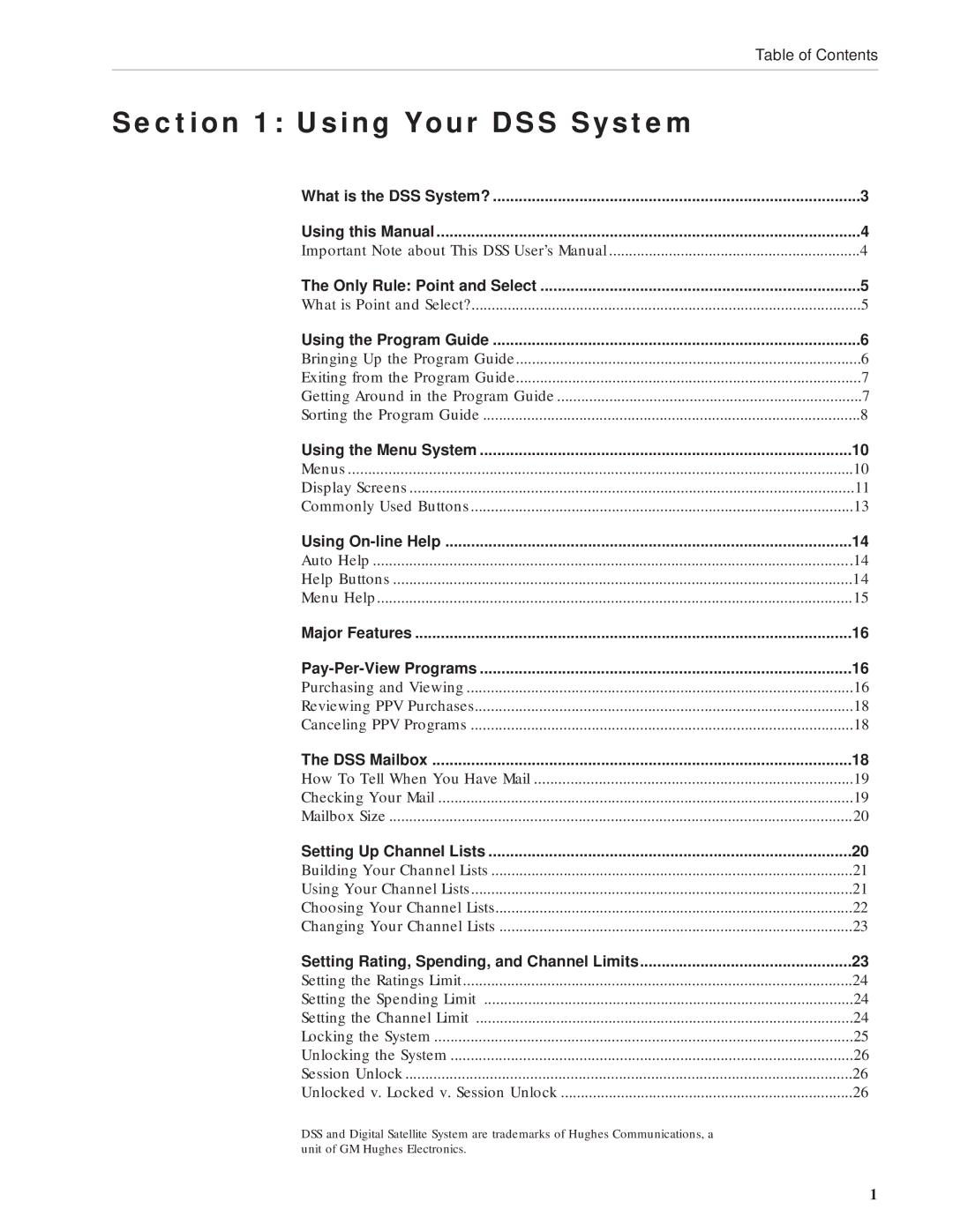 RCA DRD212NW user manual Using Your DSS System, Using On-line Help 