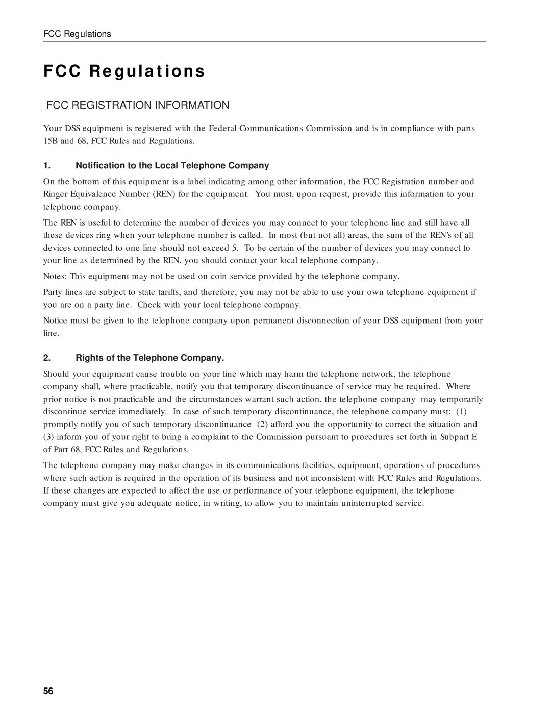 RCA DRD212NW user manual FCC Regulations, FCC Registration Information 