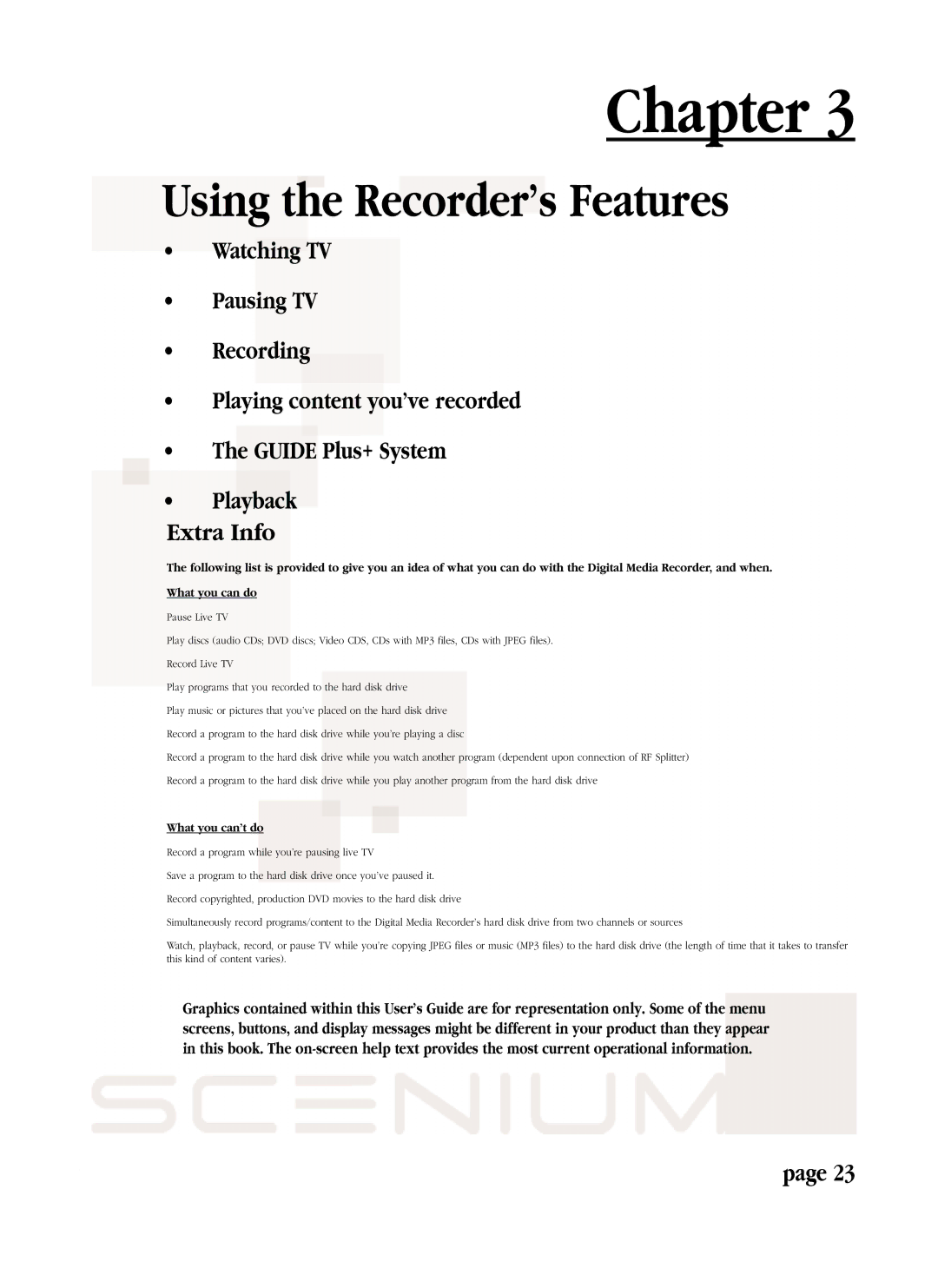 RCA DRS7000N manual Using the Recorder’s Features 