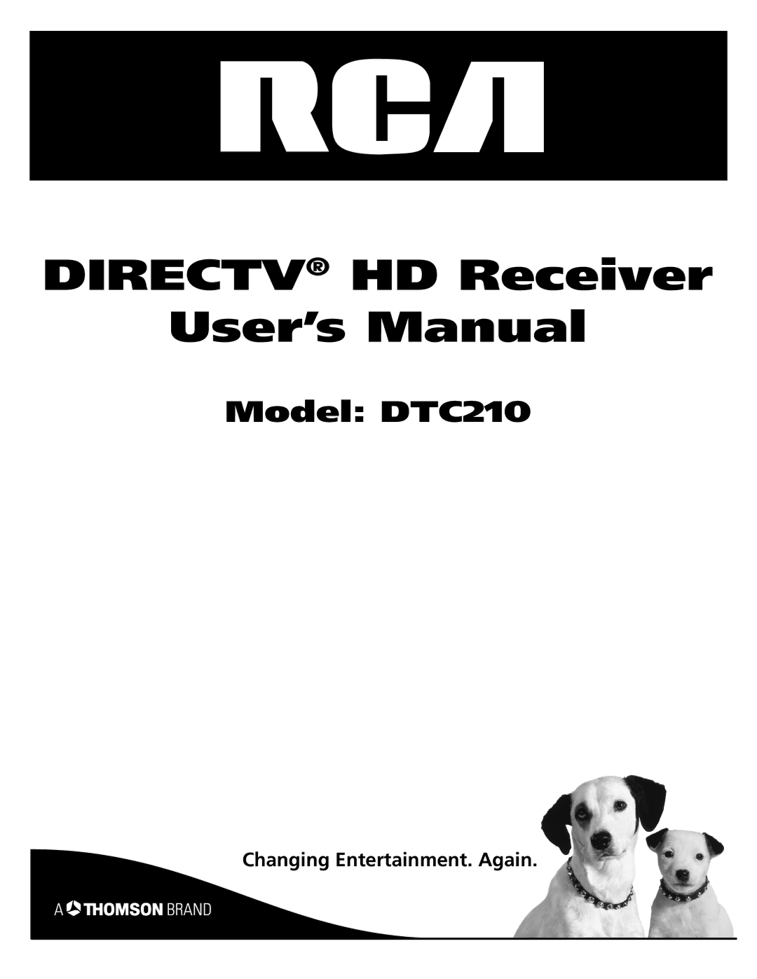 RCA DTC210 user manual Directv HD Receiver User’s Manual 