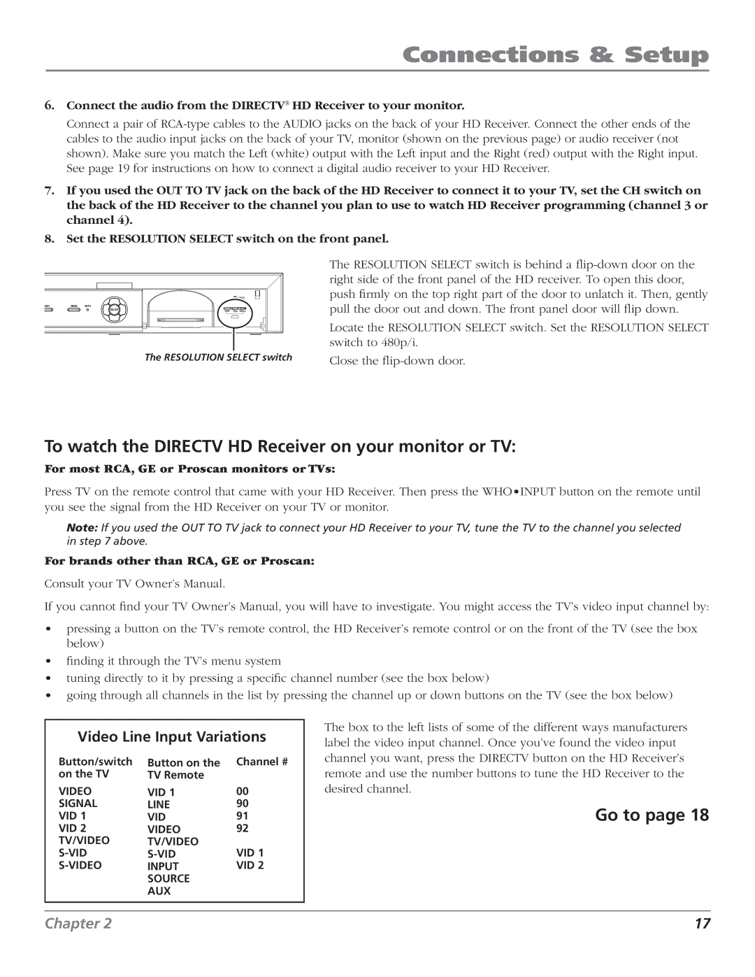 RCA DTC210 user manual Connections & Setup 