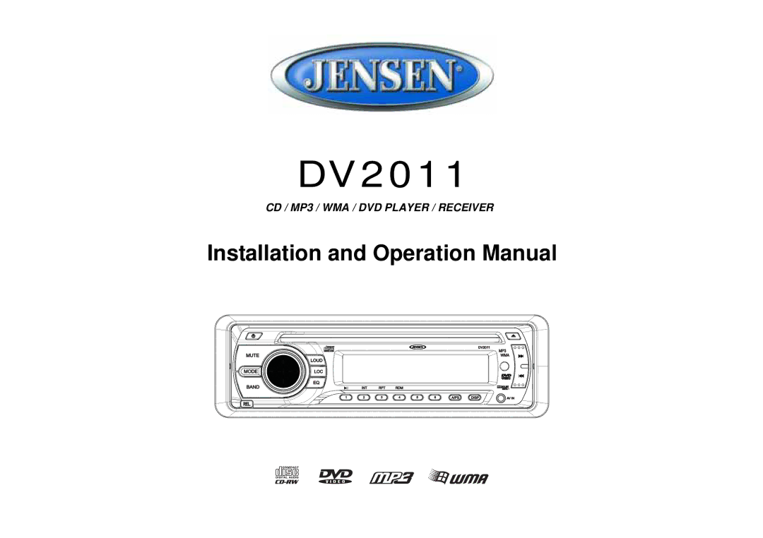 RCA DV2011 operation manual 