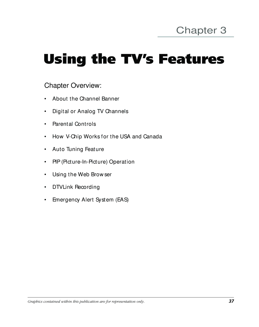 RCA DVR2160, DVR2080 manual Using the TV’s Features 