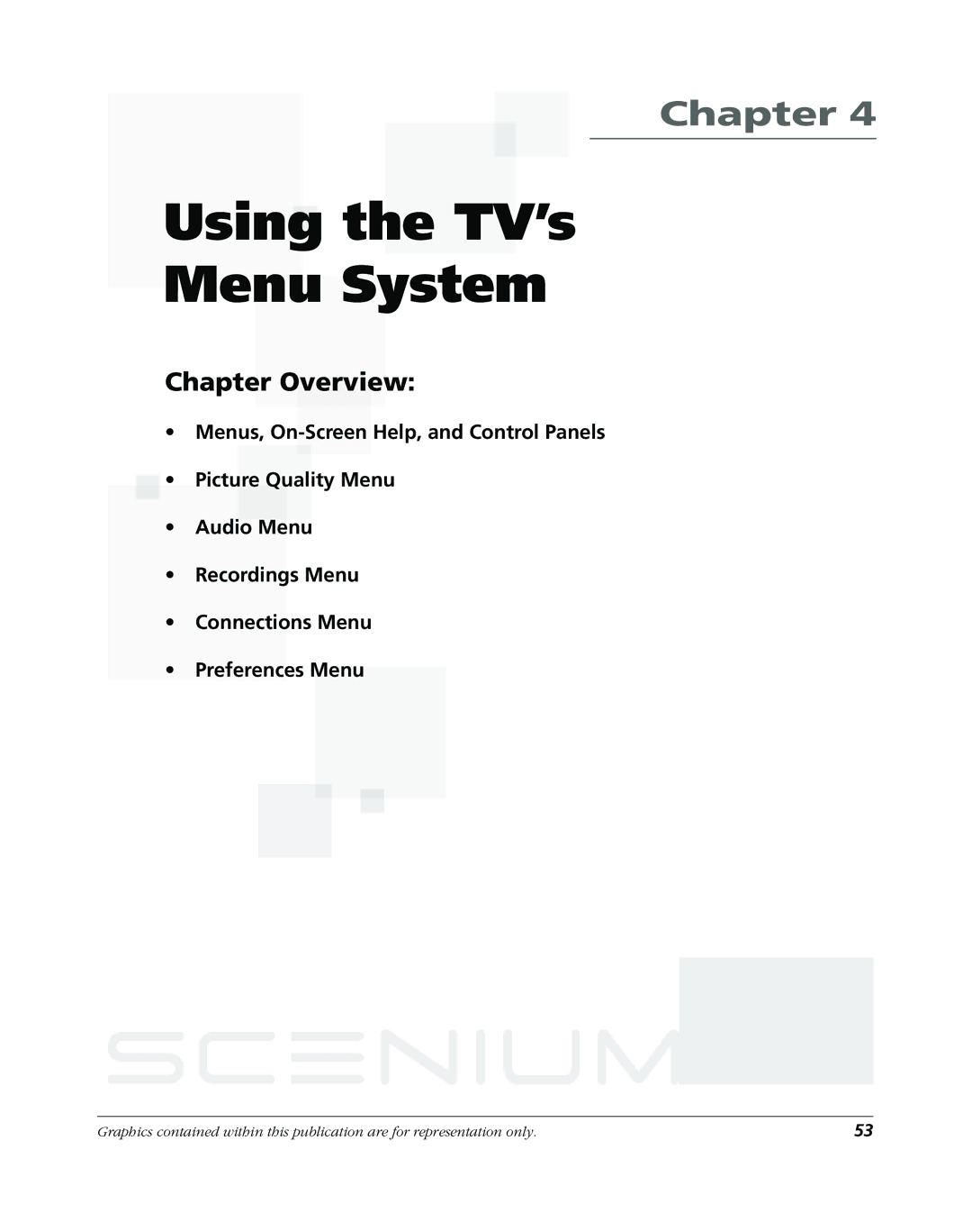 RCA DVR2160, DVR2080 manual Using the TV’s Menu System 