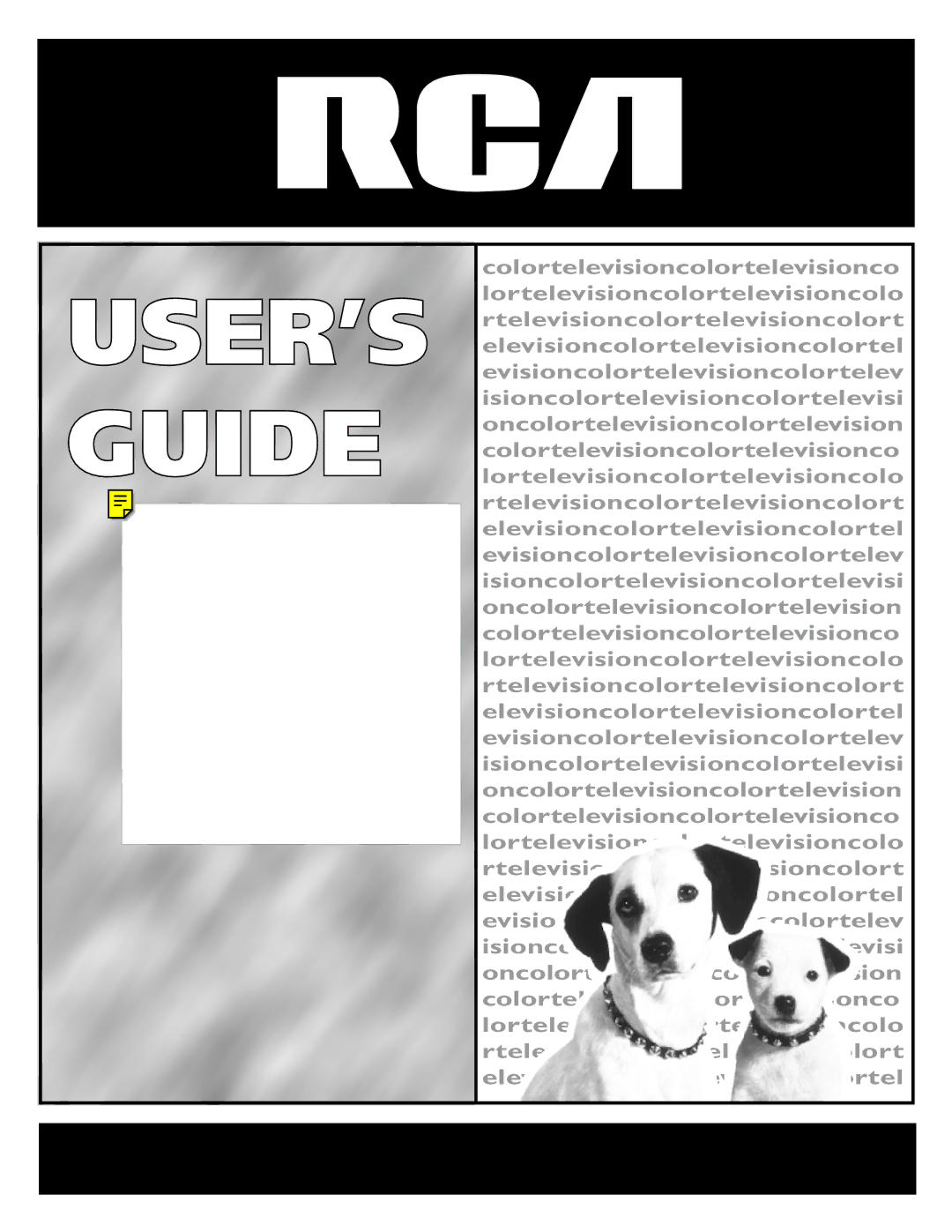 RCA E09344 manual USER’S Guide 