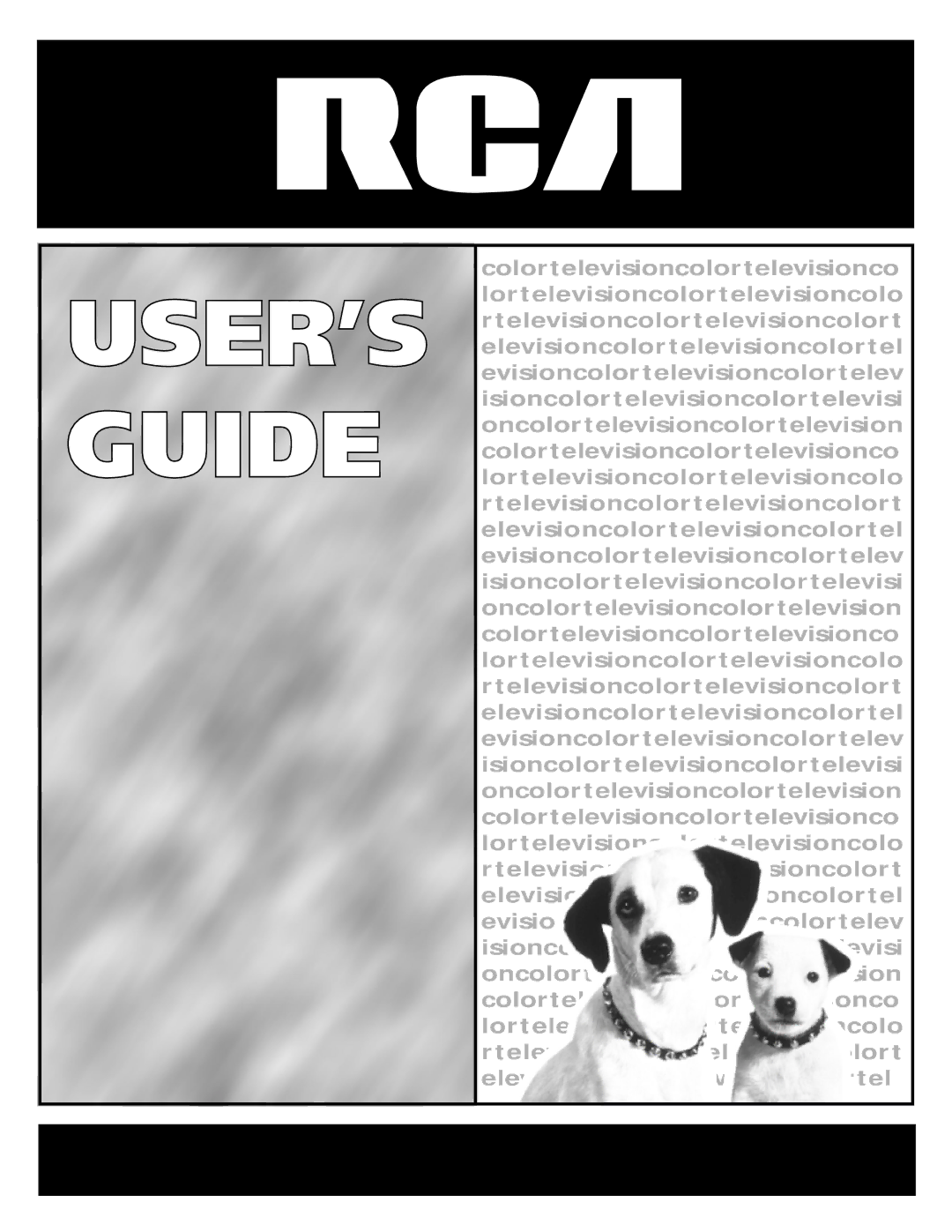 RCA E13318 manual USER’S Guide 