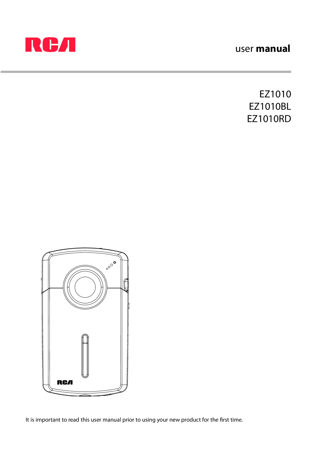 RCA user manual EZ1010 EZ1010BL EZ1010RD 