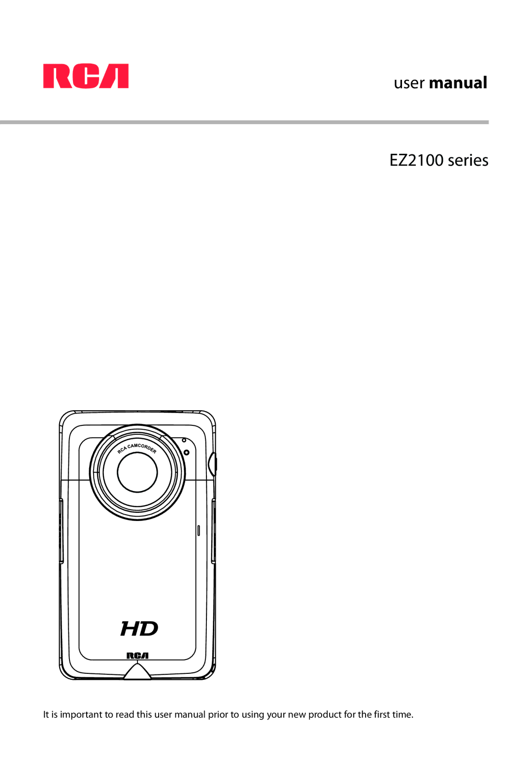 RCA user manual EZ2100 series 