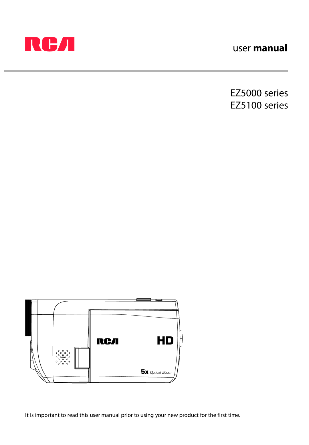 RCA user manual EZ5000 series EZ5100 series 