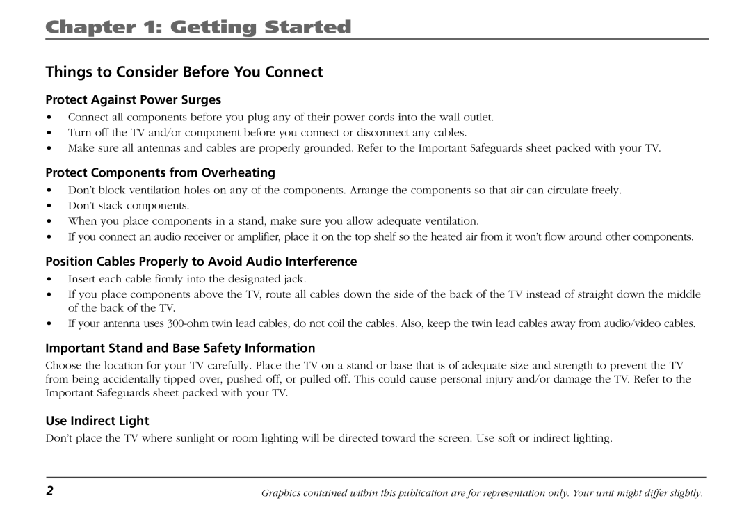 RCA F19421 manual Getting Started, Things to Consider Before You Connect 