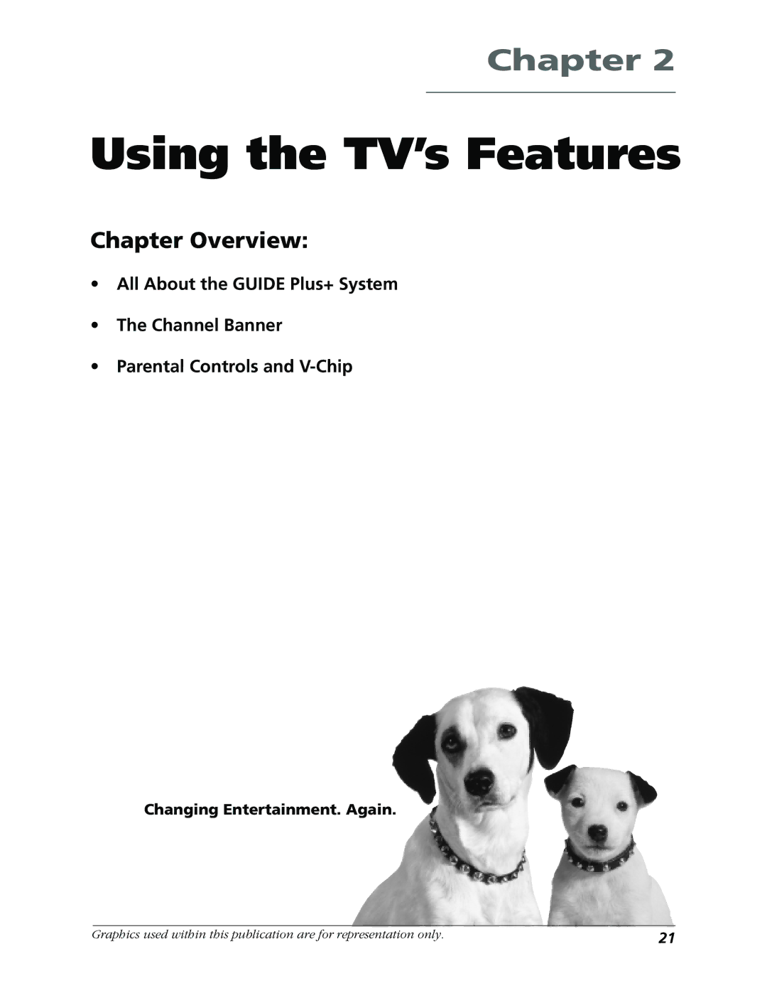 RCA F19422 manual Using the TV’s Features 