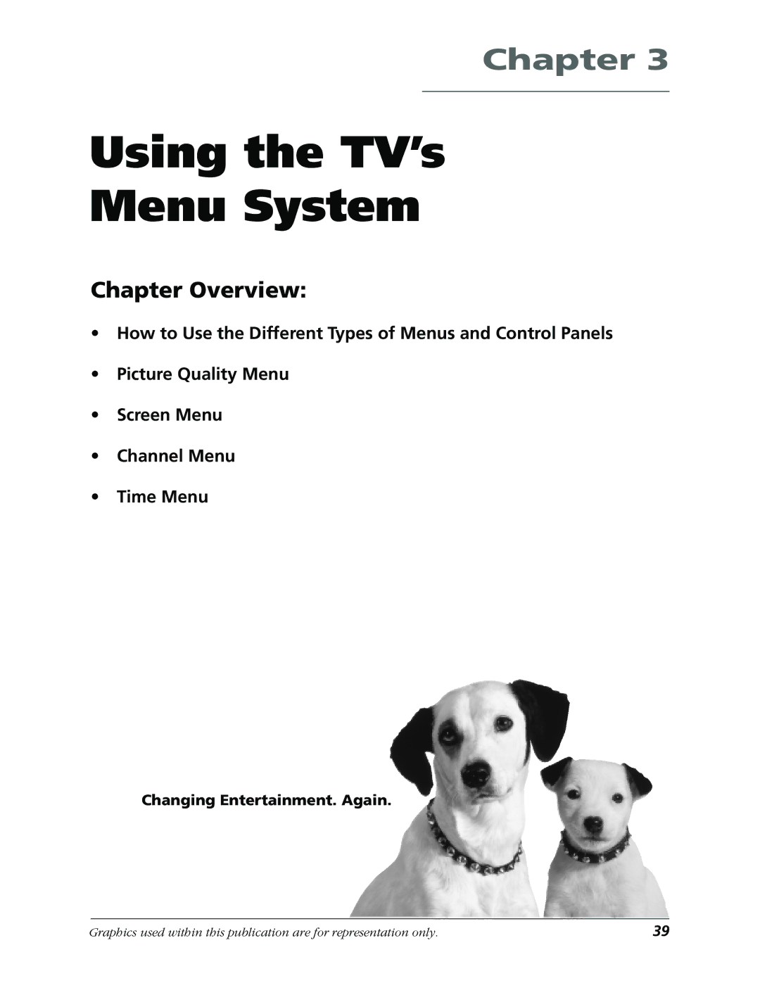 RCA F19422 manual Using the TV’s Menu System 