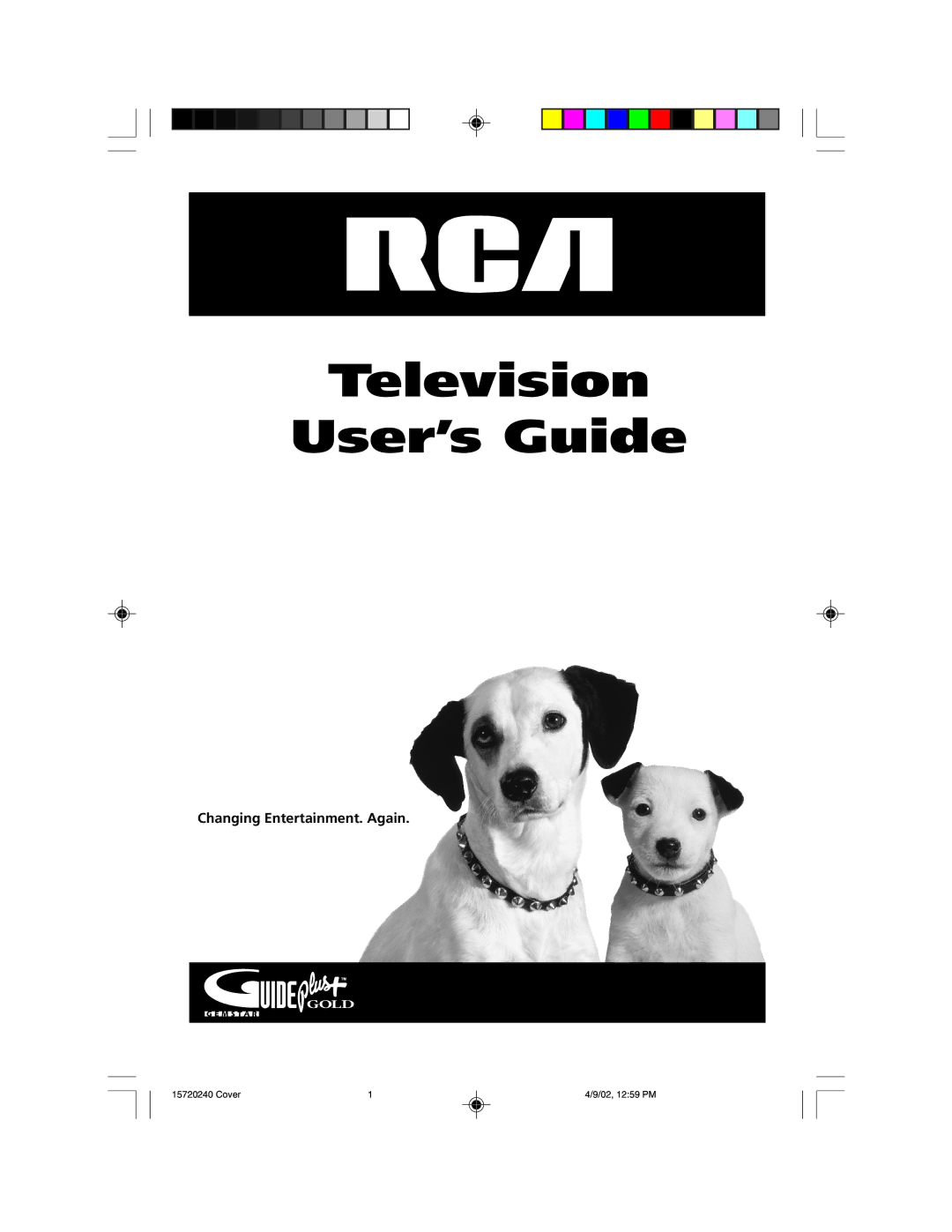 RCA F19426 manual Television User’s Guide 