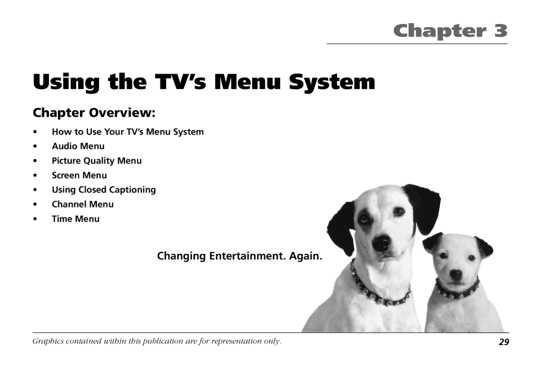 RCA F19431 manual Using the TV’s Menu System 