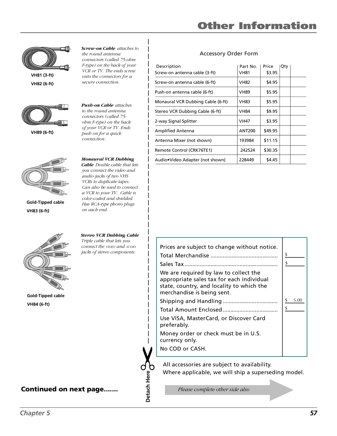 RCA F25423 manual Here 