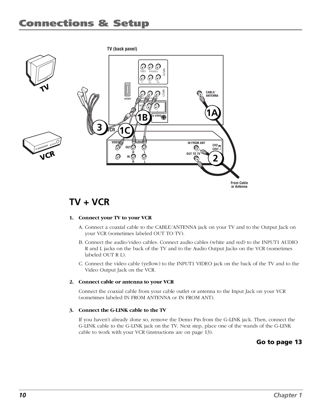 RCA F36650, F32650, F27650 manual Tv + Vcr 