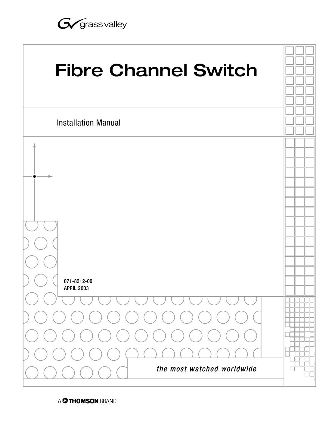 RCA Fibre Channel Switch installation manual 