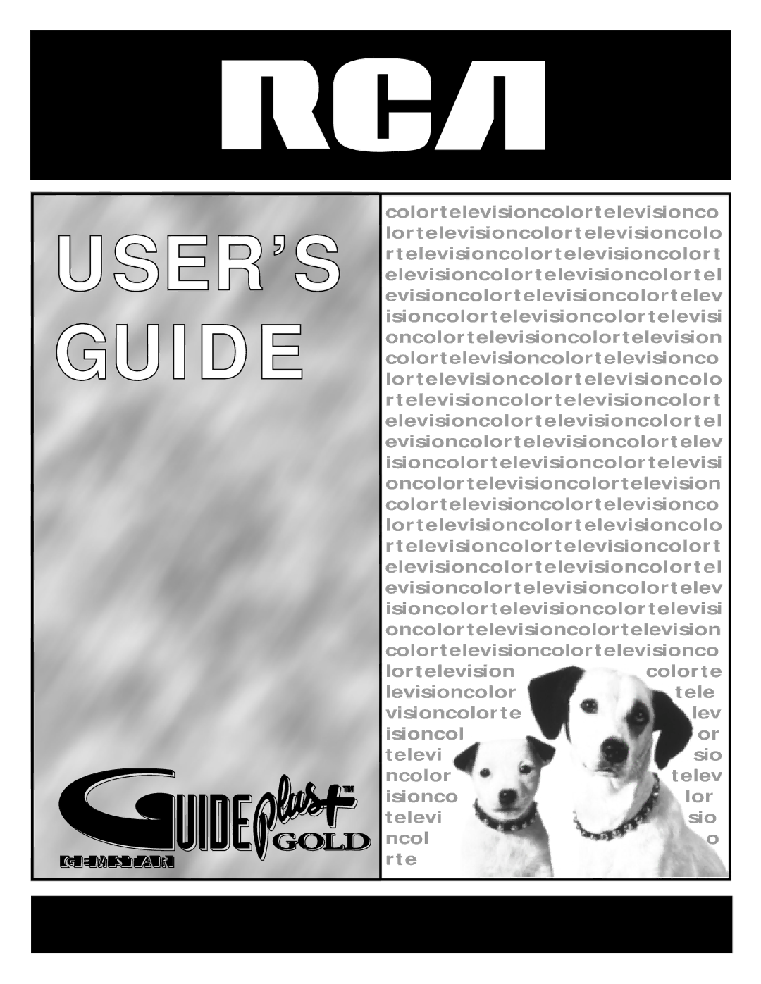 RCA G27669 manual USER’S Guide 