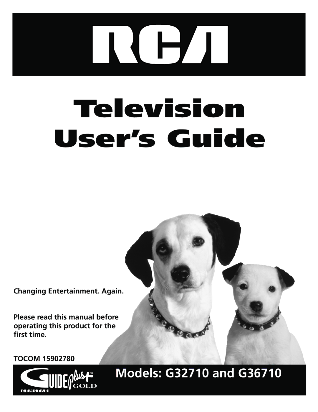 RCA G36710, G32710 manual Television User’s Guide 