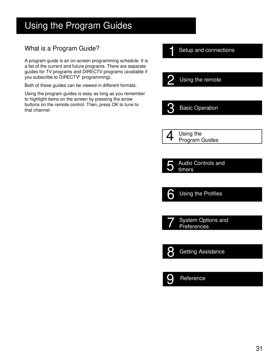 RCA HD Receiver manual Using the Program Guides, What is a Program GUIDE? 