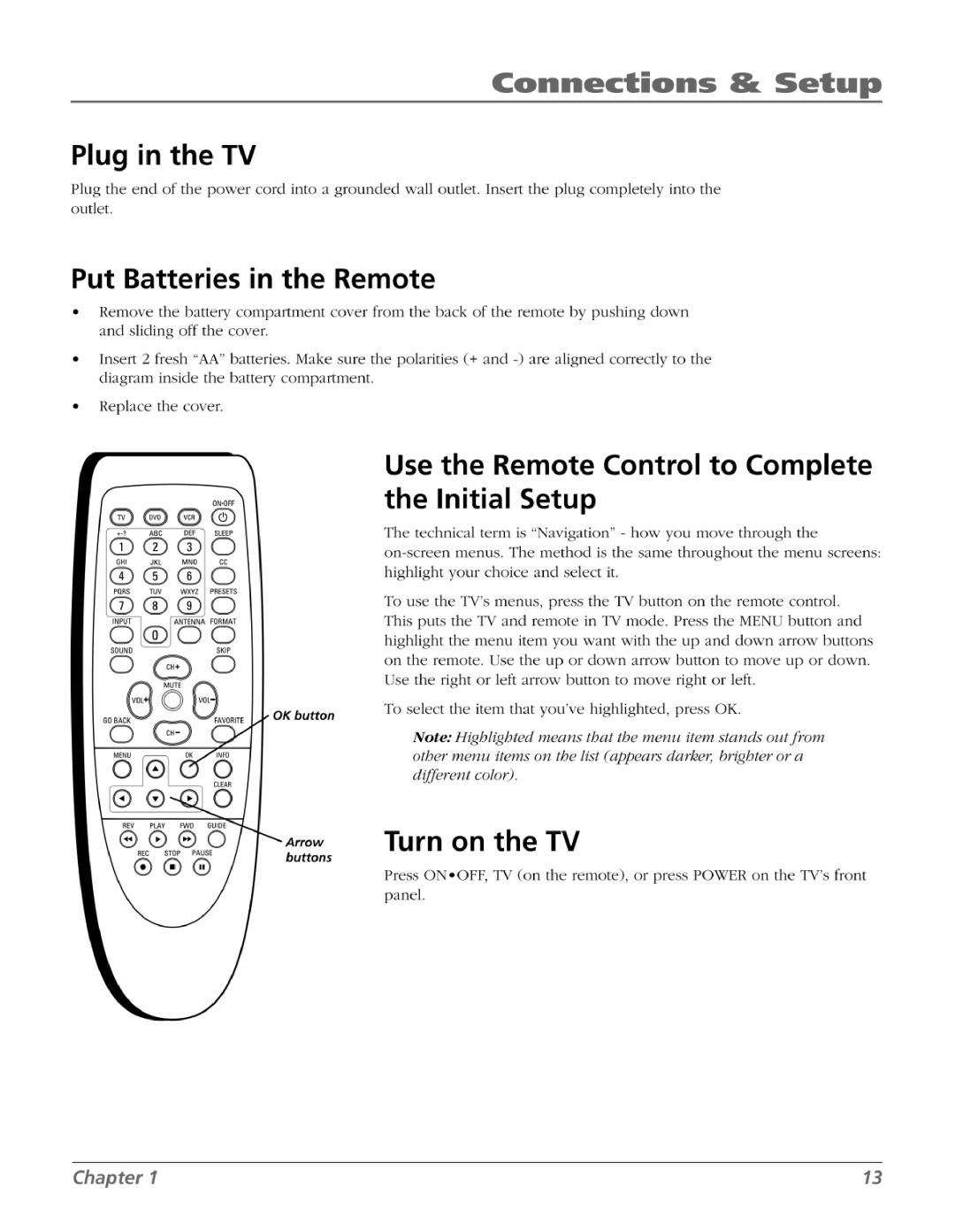 RCA HD27F534T manual 