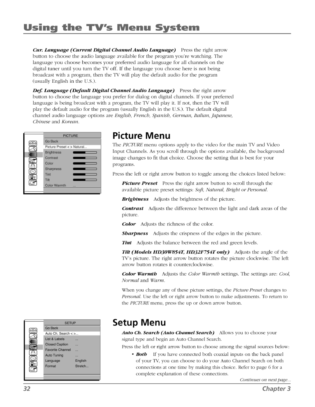 RCA HD27F534T manual 