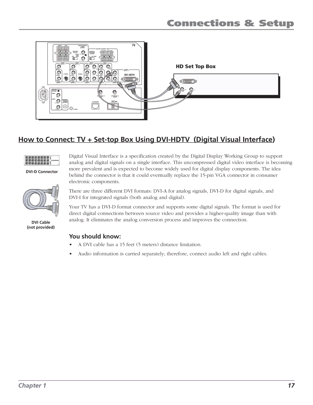 RCA HD56W151 manual HD Set Top Box 