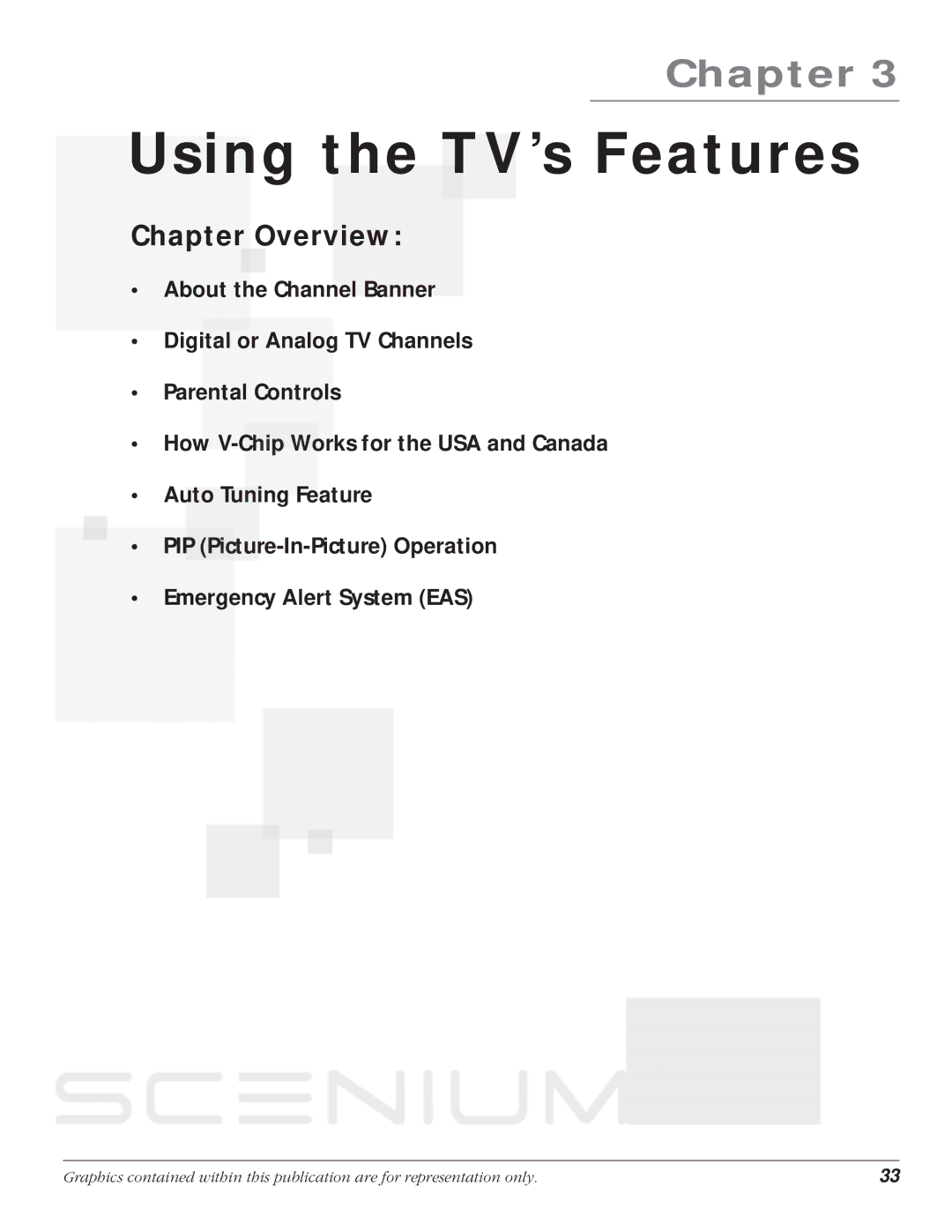 RCA HD61LPW164 manual Using the TV’s Features 