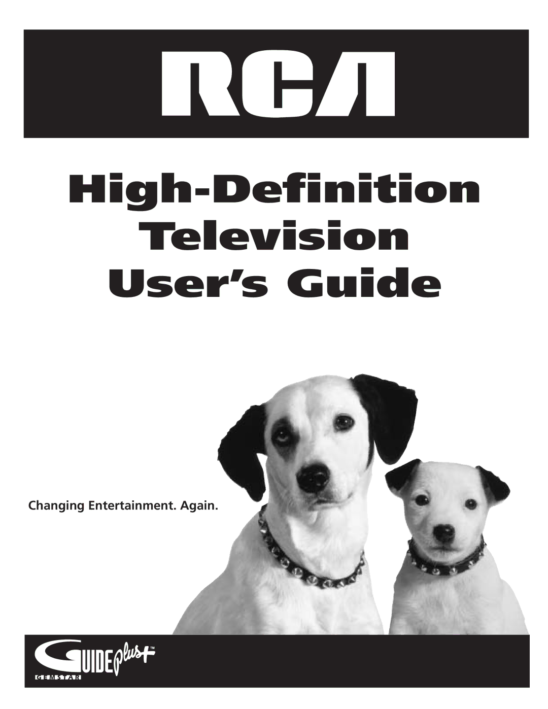 RCA HD65W40 manual High-Definition Television User’s Guide, Changing Entertainment. Again 