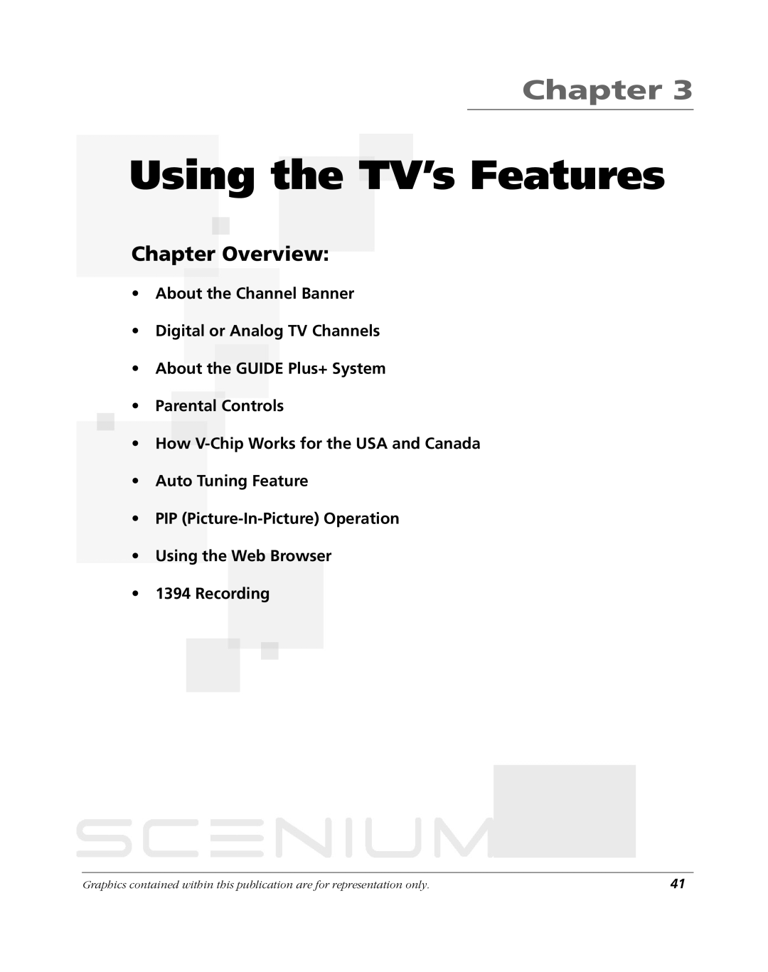 RCA HDLP61 manual Using the TV’s Features 