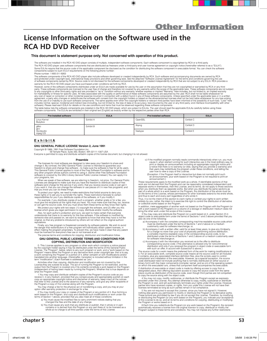 RCA HDV5000 manual Other4.indd 06 34928 PM 