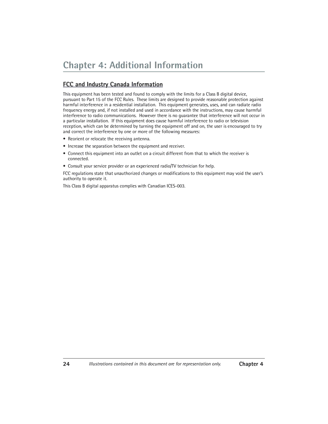 RCA IP900 manual FCC and Industry Canada Information 