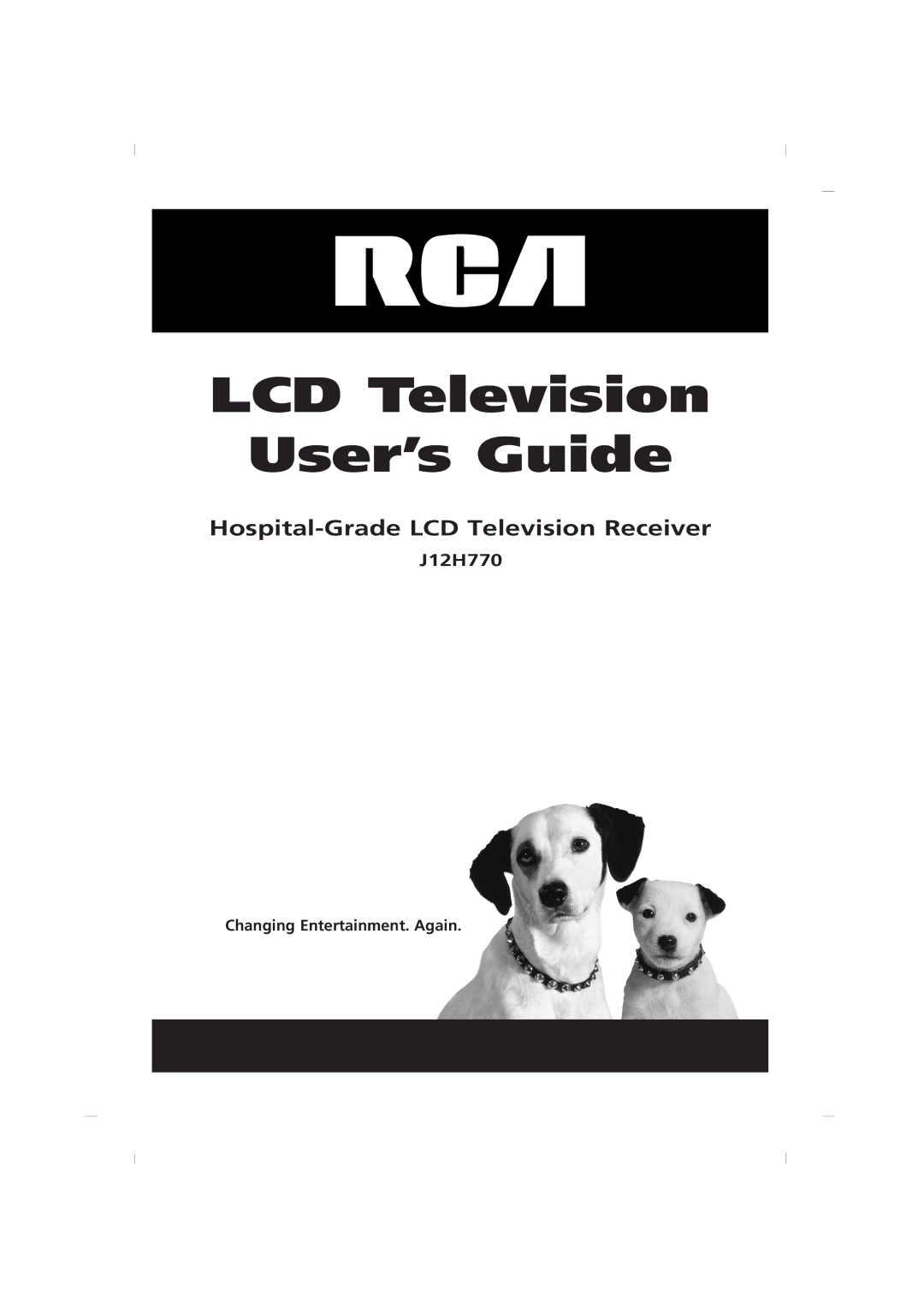 RCA J12H770 manual LCD Television User’s Guide 